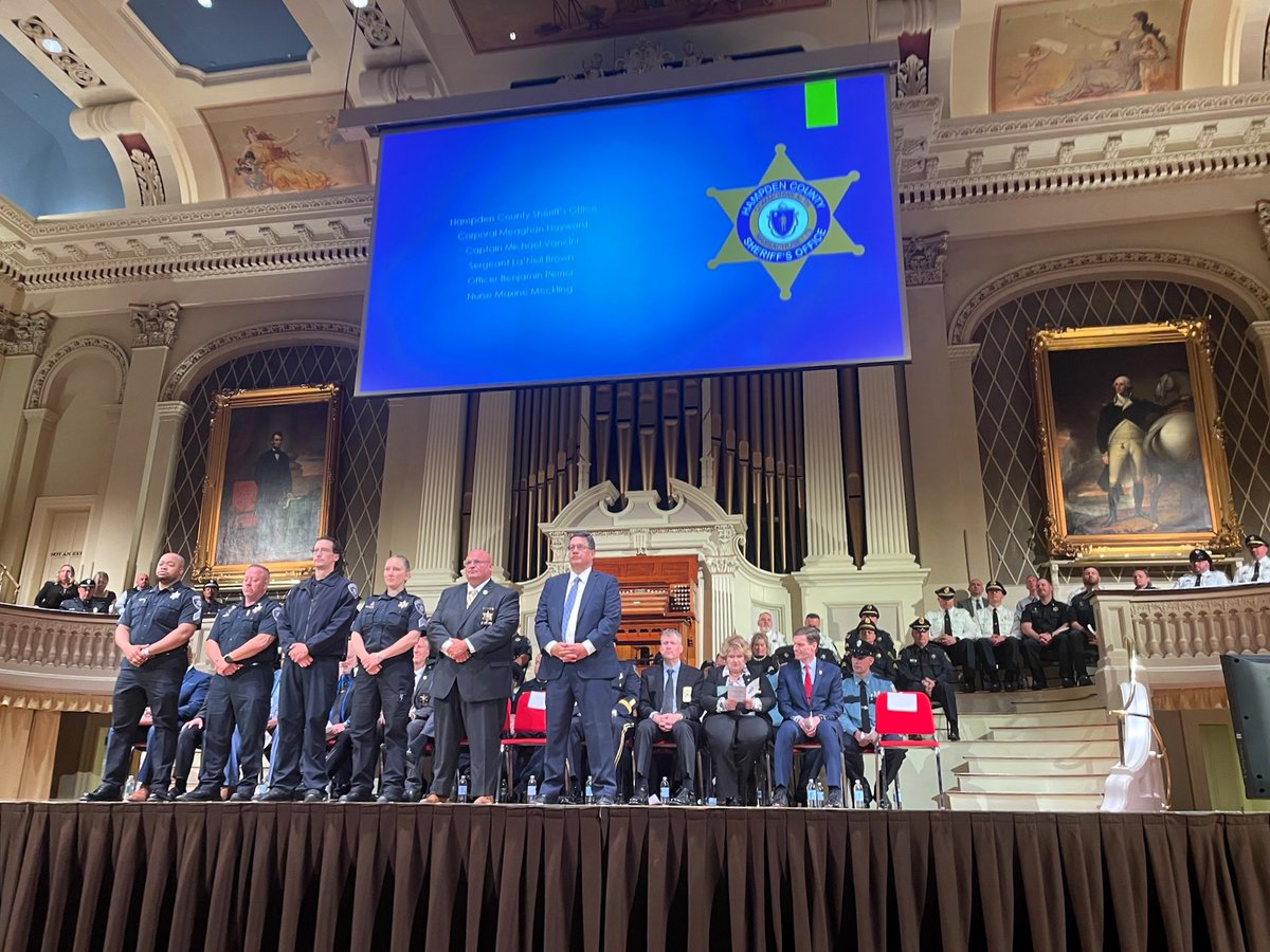 I visited beautiful Mechanics Hall to see @EOPSS's Correctional Employee of the Year Awards! This ceremony is an opportunity to recognize the exceptional employees who go above & beyond to rehabilitate those serving time in correctional facilities & protect everyday Bay Staters.