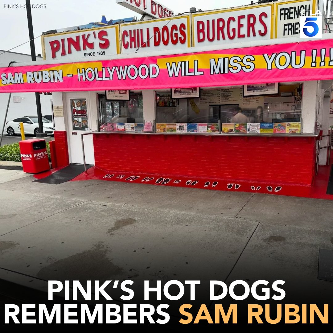 The iconic @pinkshotdogs has paid tribute to our Sam Rubin.