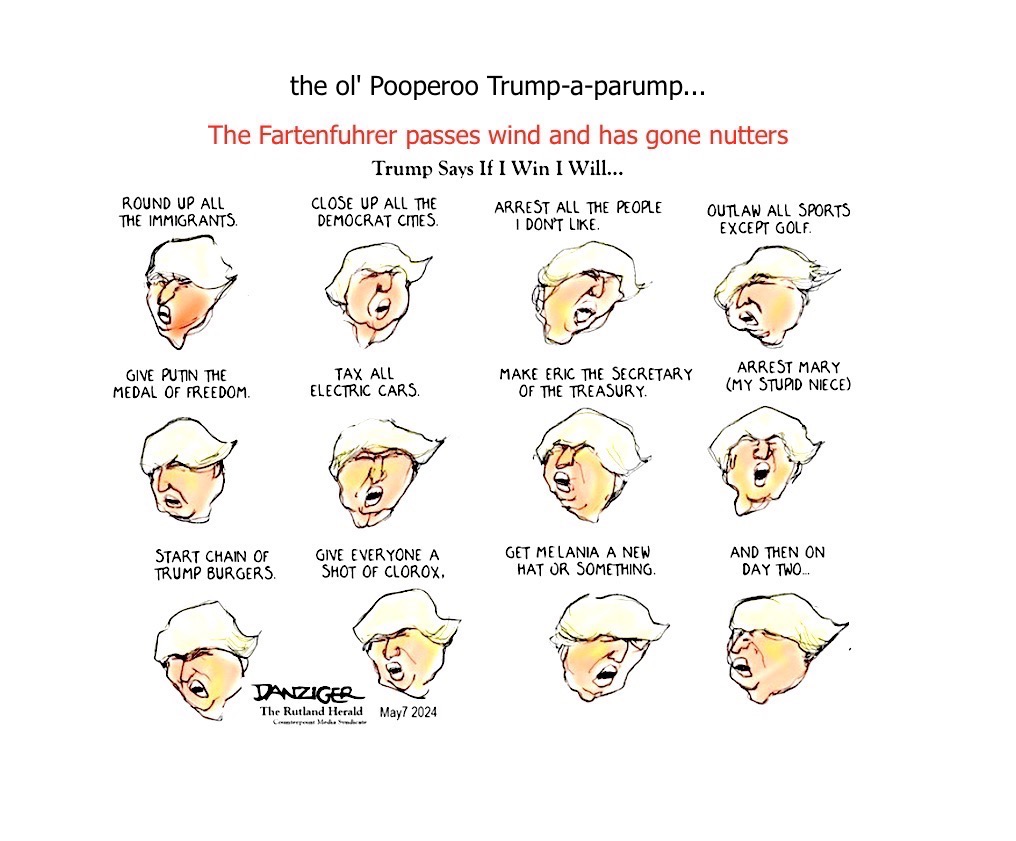 😀the ol' Pooperoo 'Trump-a-parump' says...