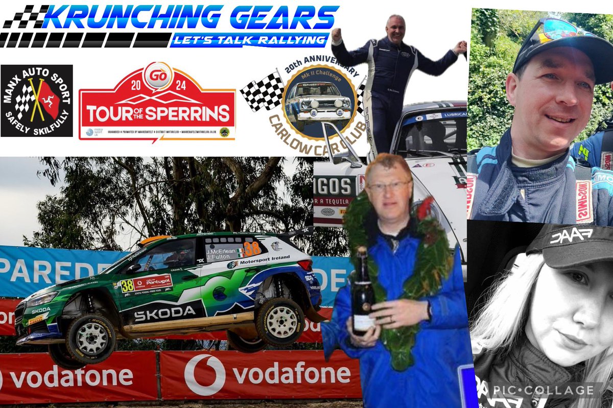 Latest @KrunchingGears - The Rally Podcast out tomorrow. We review @OfficialWRC and Manx National Rally. We preview Magherafelt and District motorclub Tour of the Sperrins and Carlow Rally and MKII Challenge.