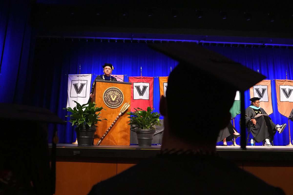 Anchor Down, #VU2024! At today's @VUCommodores Athletics Commencement Ceremony, Chancellor Diermeier celebrated the strength and resilience of our graduating student-athletes.