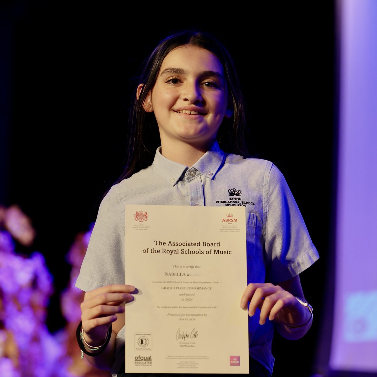 Celebrating #AcademicSuccess! Proud to celebrate our students achieving at the highest level: Secondary Student - Francisco awarded Grade 3 piano and Primary Student Isabella awarded Grade 1 piano. Congratulations on your well deserved ABRSM awards! #BISHouston #createyourfuture