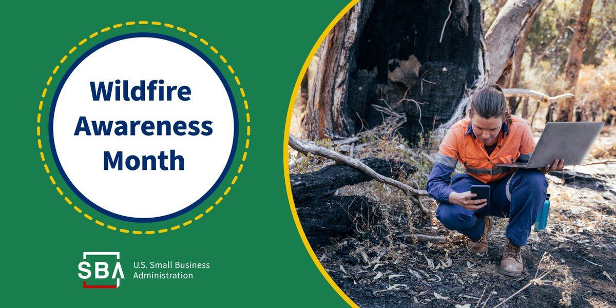 Wildfires consumed more than 2.6 million acres in the U.S. last year. Prepare your #biz for wildfire season now by: ☑️ Signing up for alerts: ready.gov/alerts ☑️ Updating employee emergency contact info ☑️ Developing a crisis management plan More: sba.gov/prepare
