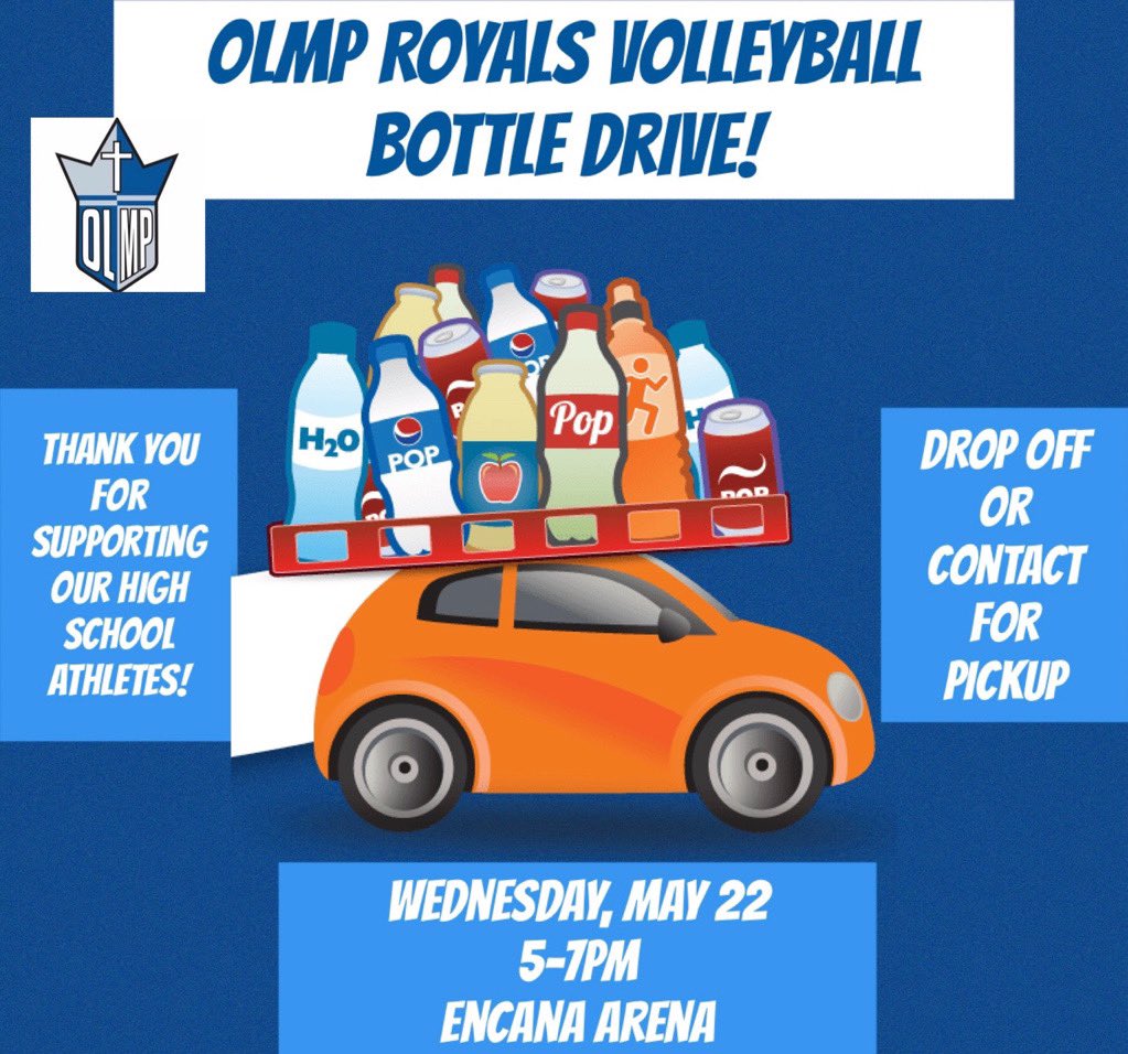 The Royals Volleyball program is having a bottle drive fundraiser next Wednesday to support our “Best of the West” Kelowna trip in October 2024. Our student athletes will be going door to door, or you can drop off or contact Ryan Popowich for pick up. #RoyalsPr1de