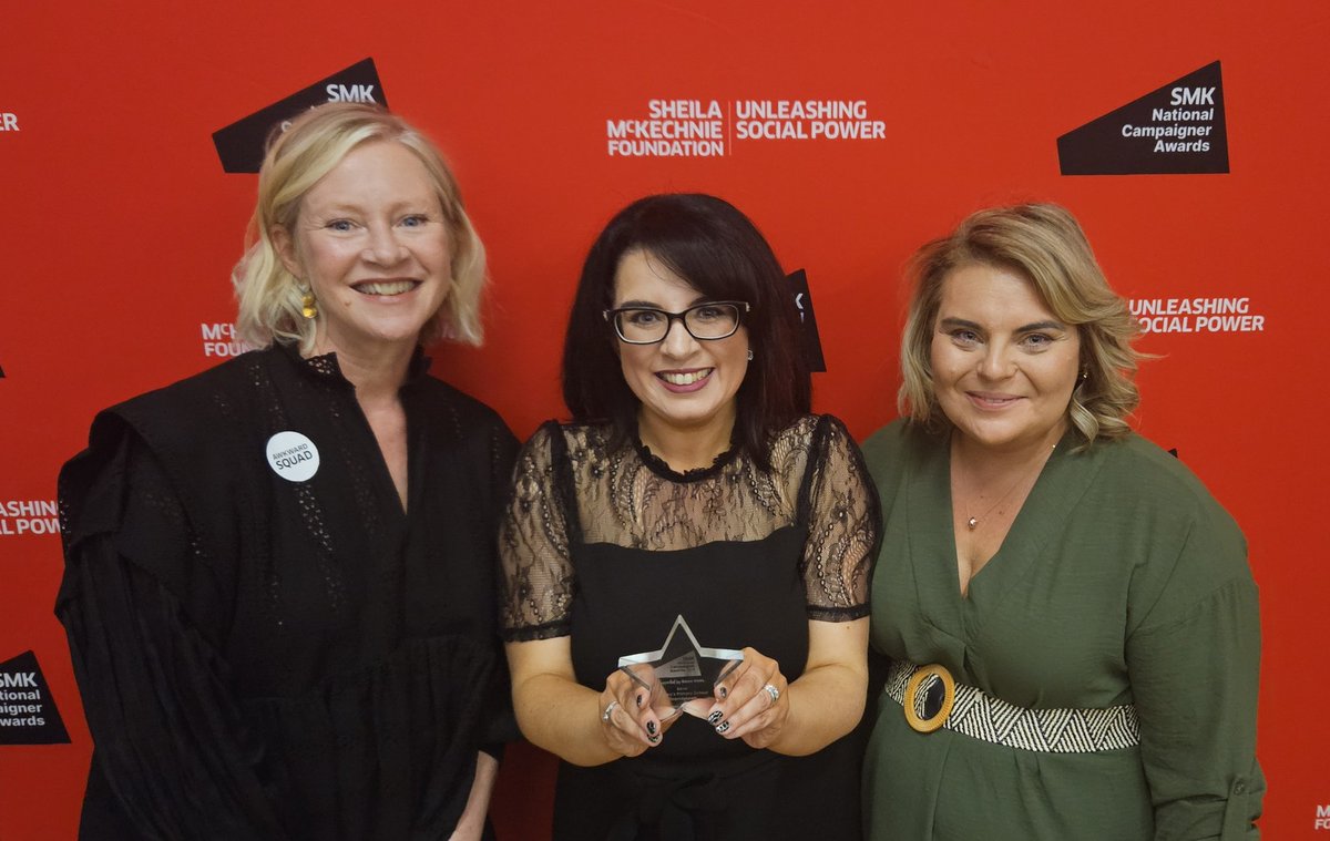 Oh what a night! So delighted and proud to have won the Best Community Campaign Award at the @SMKcampaigners Awards this evening in London! #LoveCampaigning Getting this recognition for our campaign to save St Mary's in Fivemiletown is unbelievable. #ProudOfOurPlace