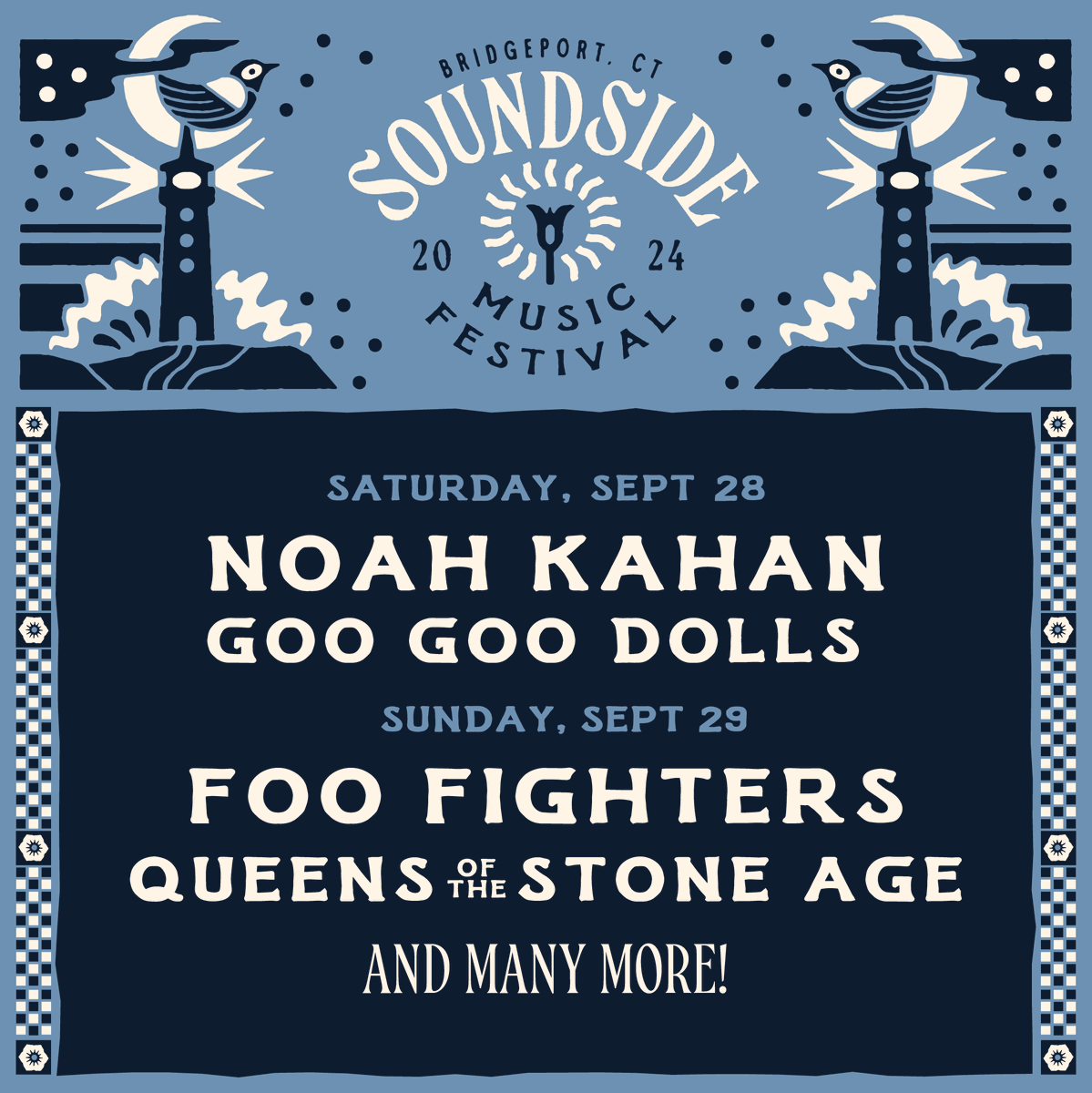 Cardmembers can purchase #CitiPresale tickets NOW to Connecticut’s biggest music festival, @soundsidefest, featuring Foo Fighters, Noah Kahan, Queens of the Stone Age, Goo Goo Dolls & many more!  Learn more & purchase tix here: on.citi/4bBBoWw