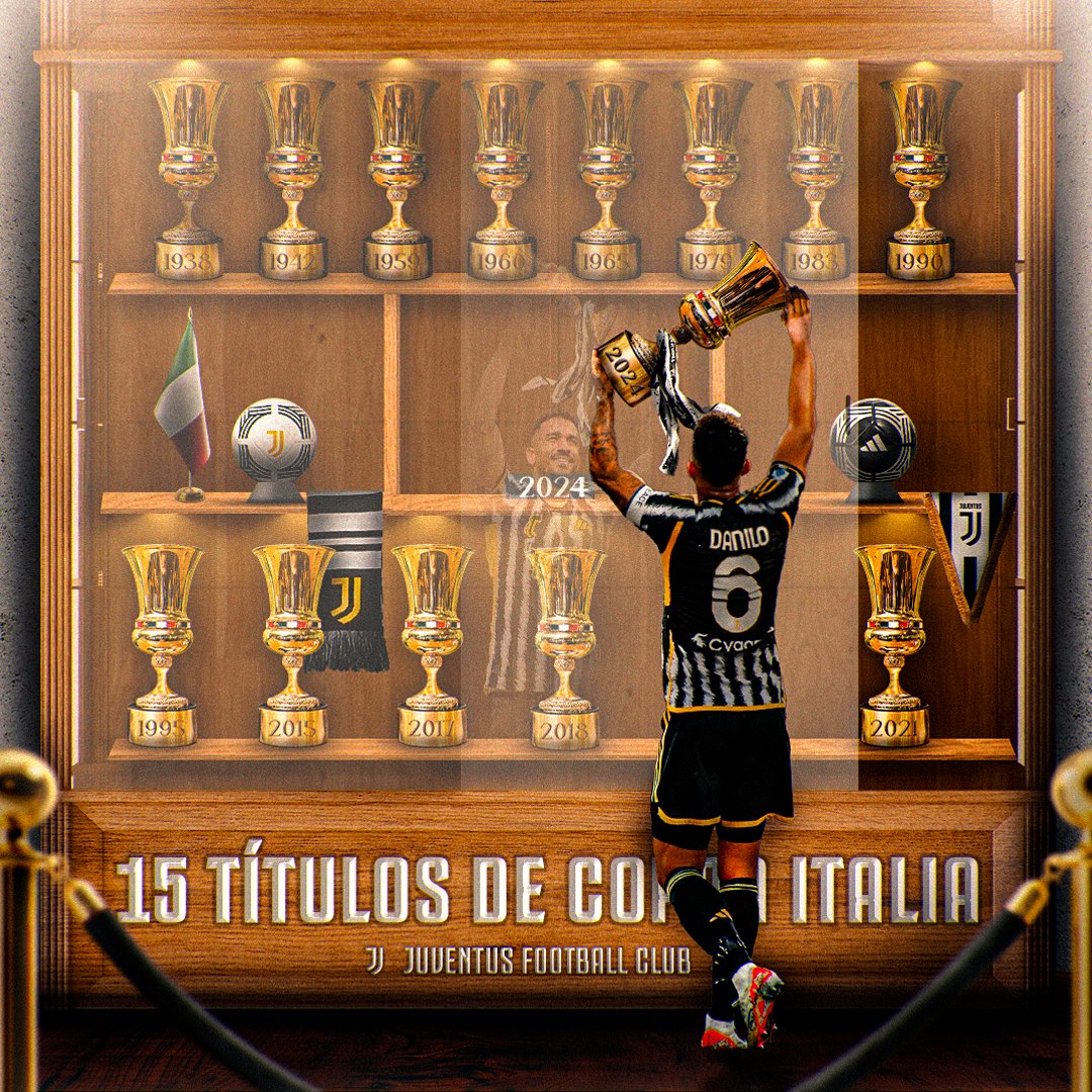 ⚪️🏆 15 títulos de Coppa Italia 🏆⚫️