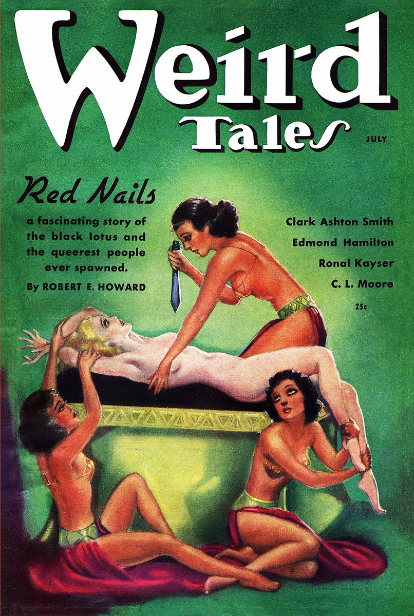 #WeirdTales #Fantasy #HorrorFiction #PulpMagazine #HPLoveCraft #SeaburyQuinn #ClarkAshtonSmith #RobertEHoward 
<a href="/DrTorment/">Dr. Torment's Narrations🎙️📖</a> <a href="/DuchessofDarkn2/">Duchess of Darkness</a> <a href="/LadySpookaria/">Lady Spookaria</a> <a href="/NicoWonderdust/">Nico Wonderdust</a> <a href="/Ponch_monster/">Ponch</a> <a href="/MistrelofHorror/">Minstrel Of Horror</a> <a href="/TheQUEENofPnc/">TheQUEENofP@n!c</a>