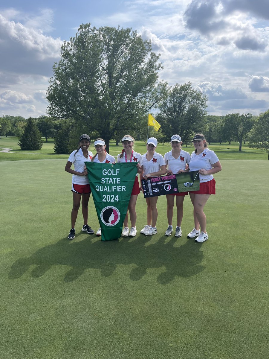 Congrats to our girls golf team for qualifying for the State Golf Meet! Way to go ladies!!!! <a href="/LinnMarGolf/">Coach James</a>