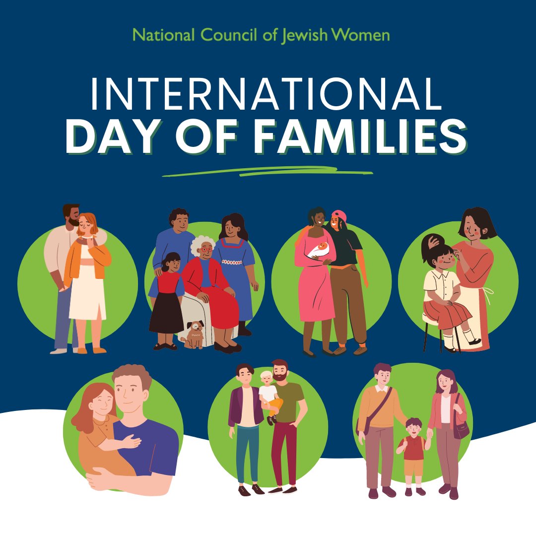 2024 marks 30 years since the UN's International Year of the Family, now observed every May 15th. Families can look & mean different things to everyone, but at its core, family is about love. NCJW is proud to center women, children, & families in our pursuit of equity & justice.