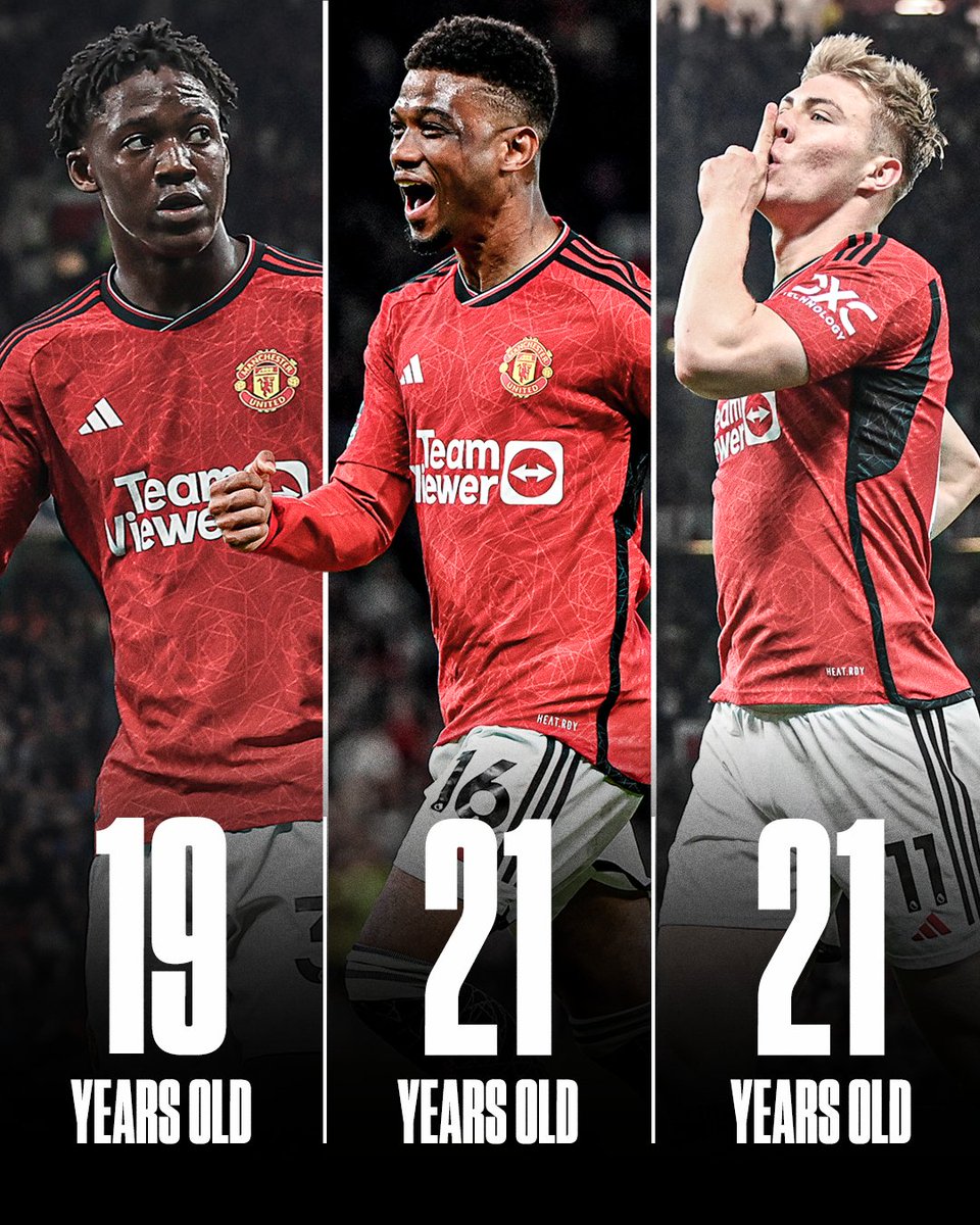 All three of Man United's goalscorers vs. Newcastle are 21 years old or younger. Their future is bright ✨