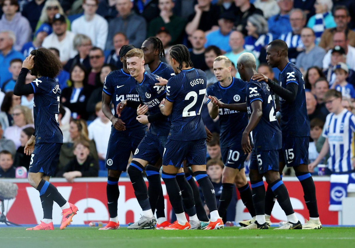 Emiljan01's tweet photo. FT: Brighton 1-2 Chelsea. ⚽️😍 https://t.co/fs0YfT41Gy
