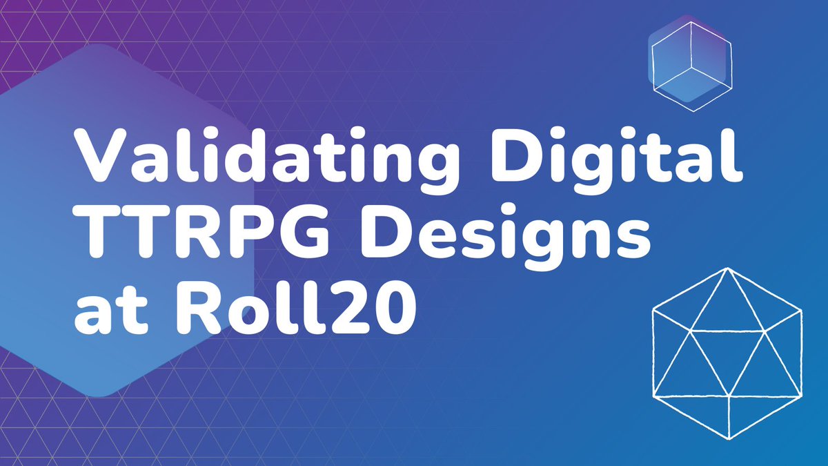 Curious about how we decide which designs move forward? Our design team is unveiling new game features, design insights, and testing data. Read a behind-the-scenes look at the future of Roll20 gaming! hubs.li/Q02xjpjd0