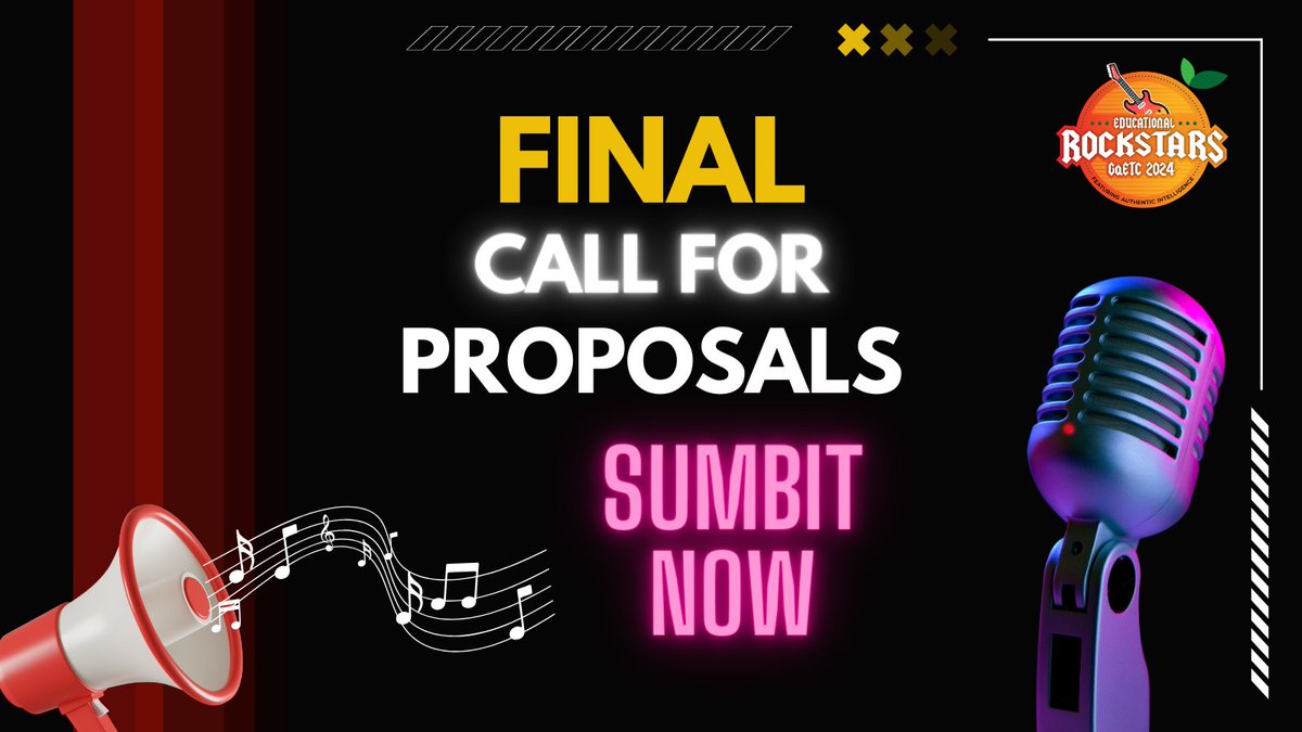 GaETConf's tweet photo. Just a few hours left. It's the final call for Proposals! 📢 Submit your application tonight to present at #GaETC24. Visit https://t.co/LuMFyQ8K9J https://t.co/Wl1dN9qxmU