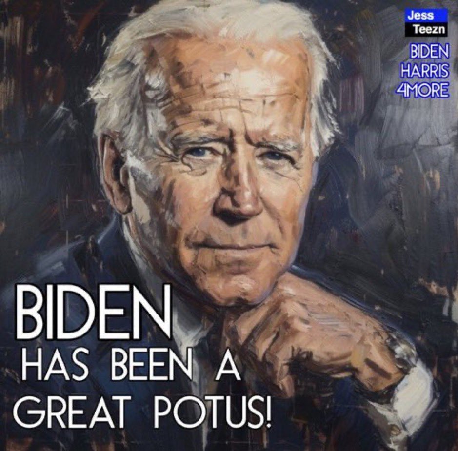 @POTUS Thank you President Biden. I am more than assured that you are doing every thing in your power to fix the mess that you inherited. 💙 #BidenHarris2024 #BidenHarrisFourMore
