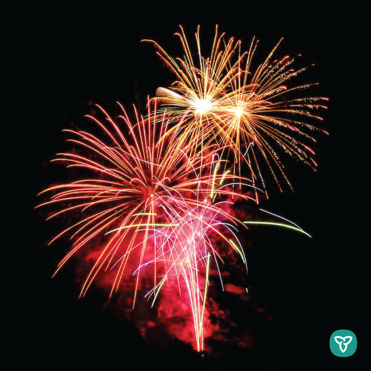 If you plan on using fireworks, be safe and check municipal bylaws. Make sure that the area is free of flammable materials, you have fire suppression equipment on hand, and hot residue is put out before leaving. Learn more: ontario.ca/page/how-preve… @ONForestFires