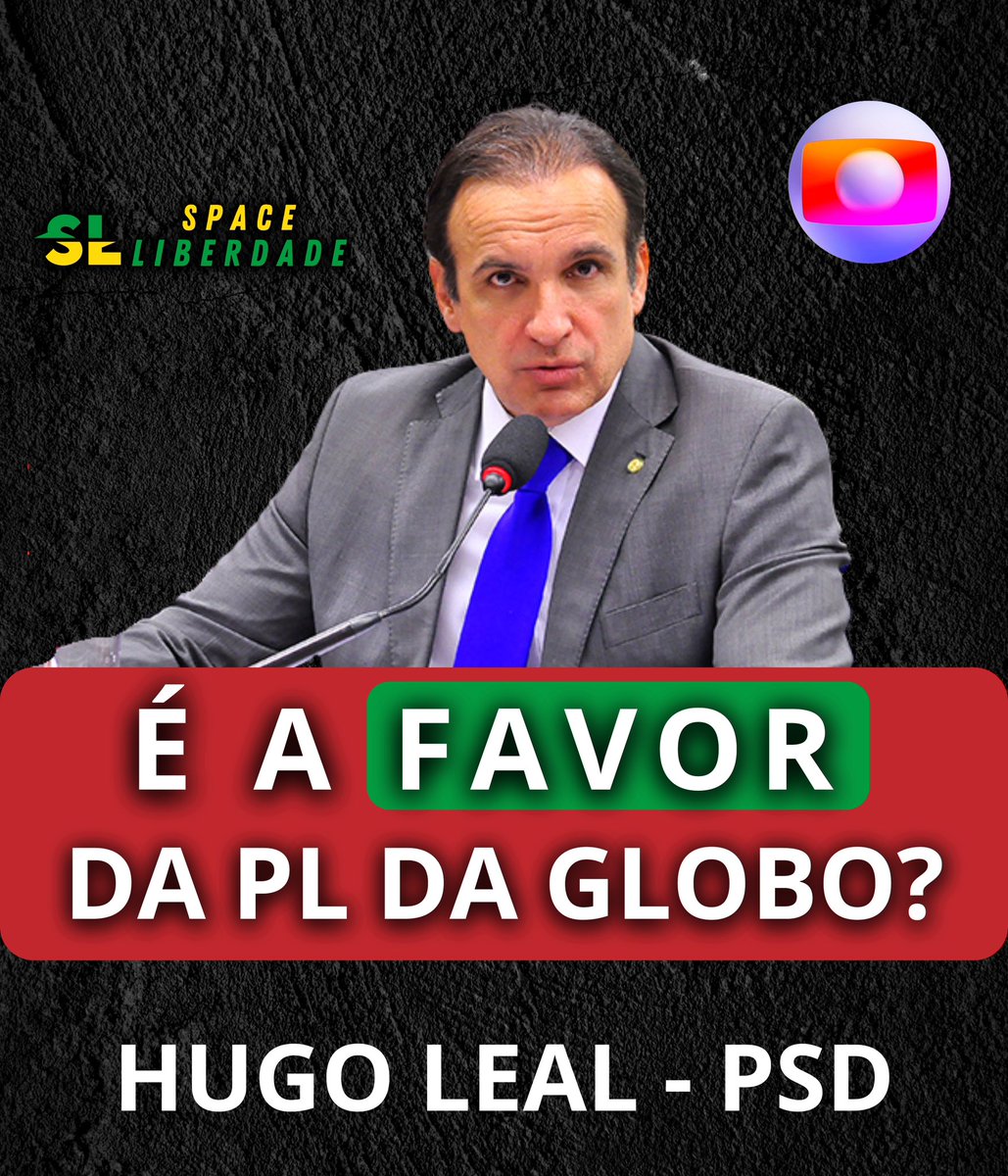 🚨URGENTE - Boa tarde Sr. @depHugoLeal é verdade que o senhor, após reunião com o André, relator do #PLdaGloboNao , irá apoiar o projeto de lei? Isso é verdade? Poderia esclarecer para o povo?