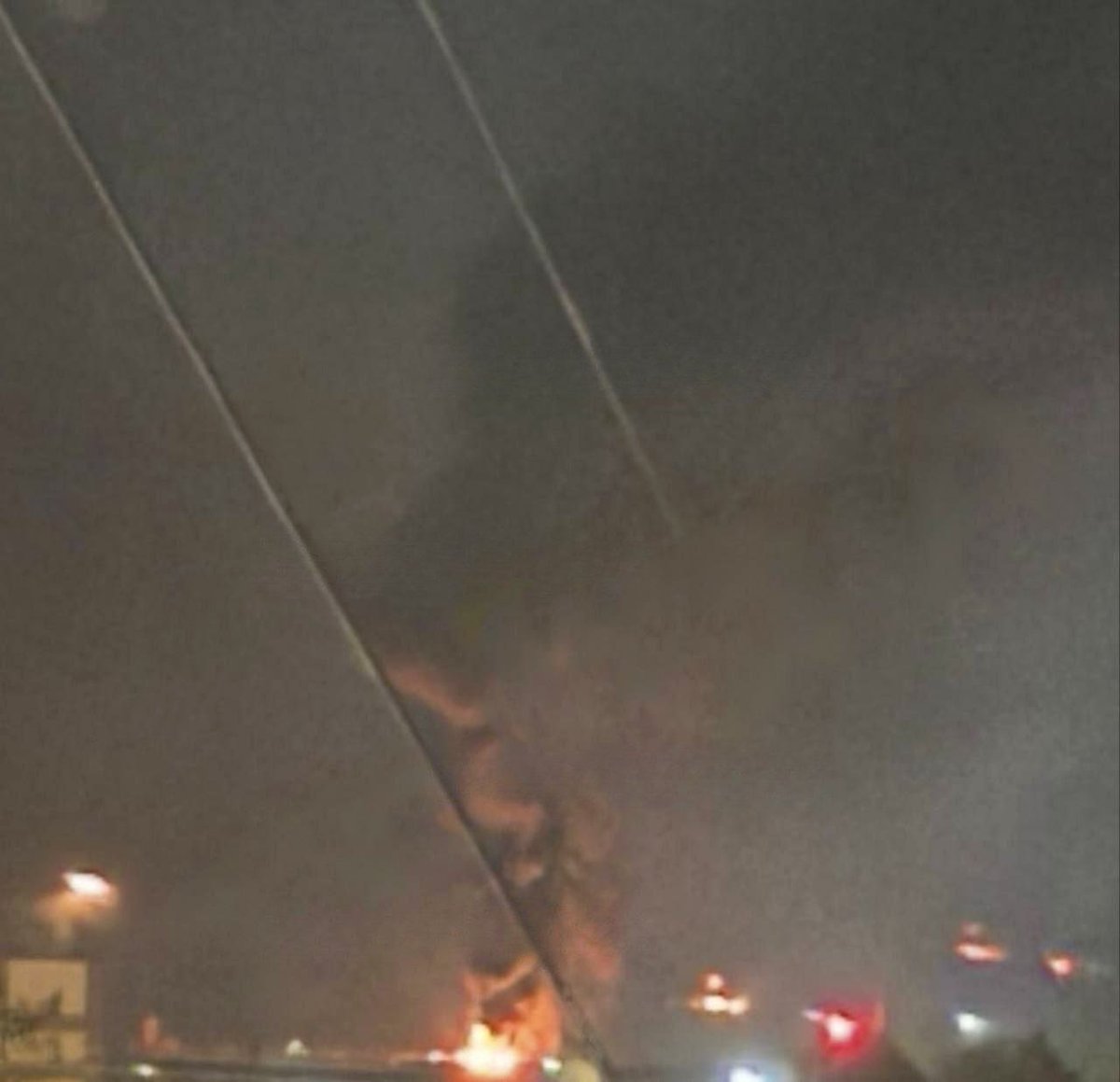 Belbek Airbase in Russian occupied Crimea burns tonight after a successful Ukrainian ATACMS strike.