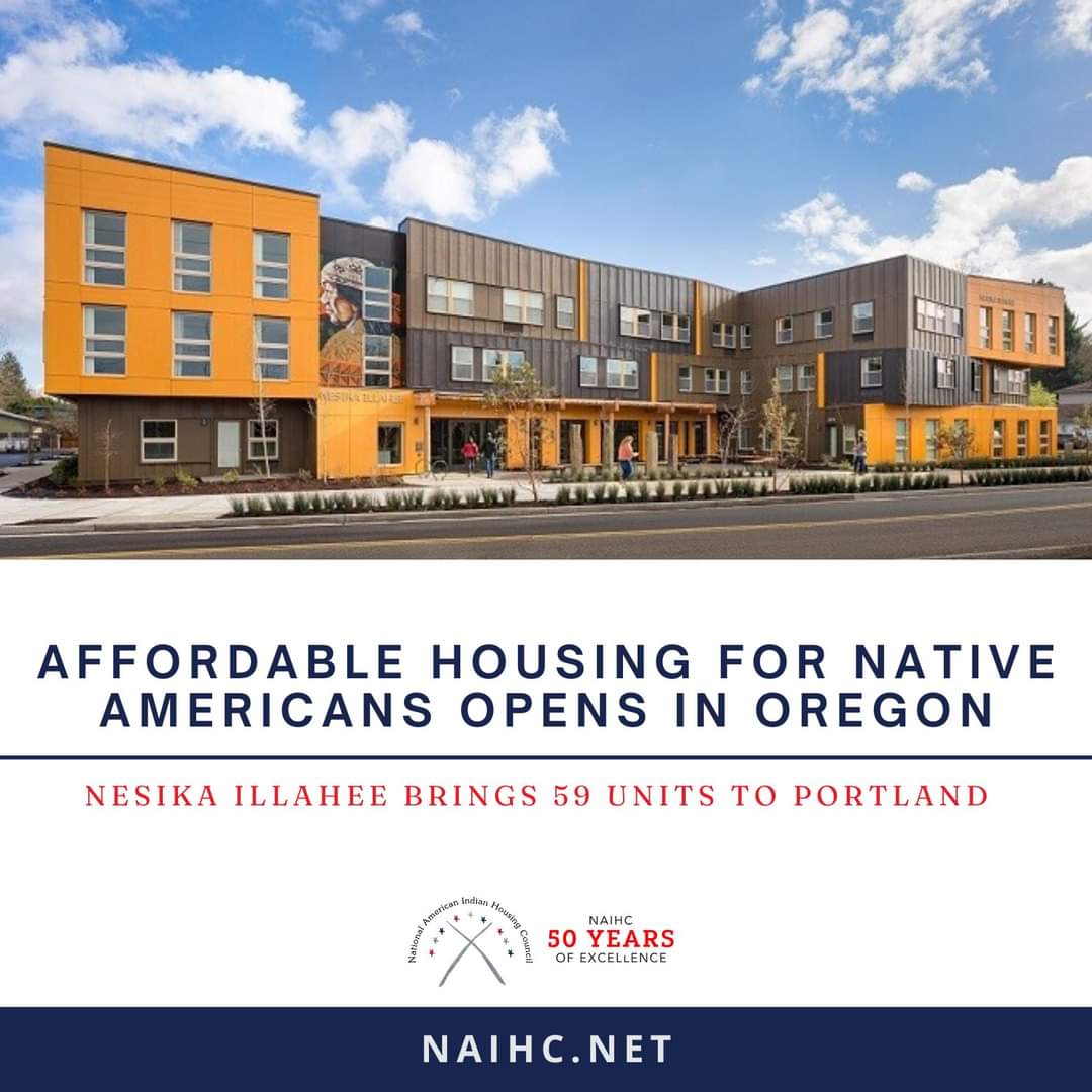 Exciting news for #Portland's #NativeAmericancommunity!The newly opened #NesikaIllahee meaning “our place” in #Chinooklanguage offers 59 affordable apartments in Cully neighborhood. 👉 naihc.net #nesikailahee #nativeamericanhousing #nativeculture #affordablehomes