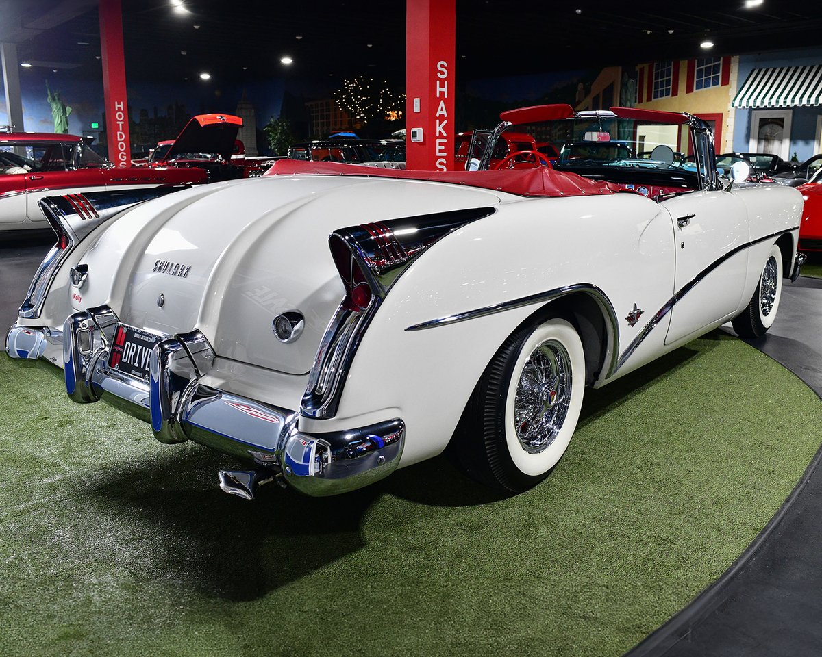 Step into luxury with this 1954 @Buick #Skylark #convertible! Featuring its original 322ci 8-cylinder engine and Dynaflow automatic transmission, this Skylark found a new home when it sold for $148,500 at the 2024 Palm Beach Auction. Learn more: bit.ly/PB24TW-1954Bui…