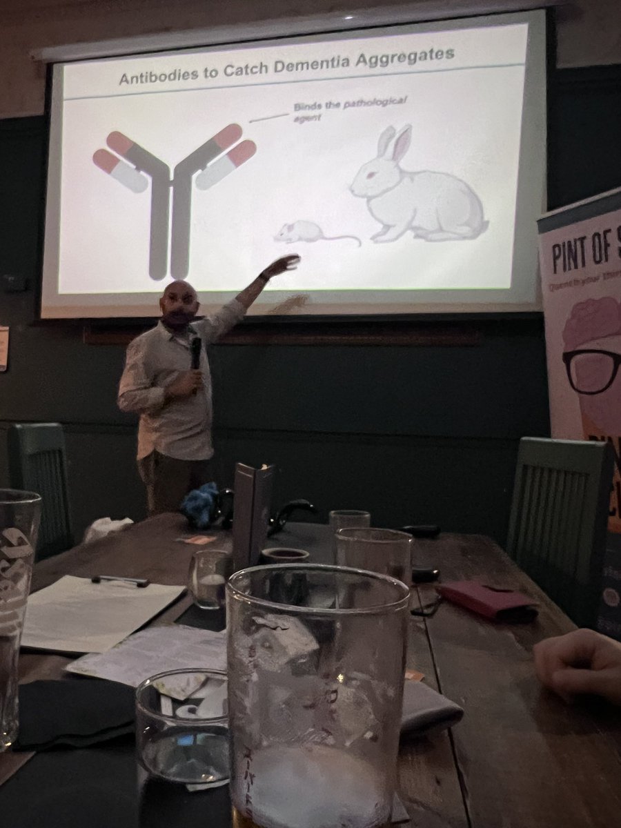Night 2 and 3 of #pint24 were so much fun! From learning about the dementia aggregates to planetary atmospheres these evenings were packed with great knowledge, good beer and fun times. See you next year @pintofscience!! #physics #scienceisfun