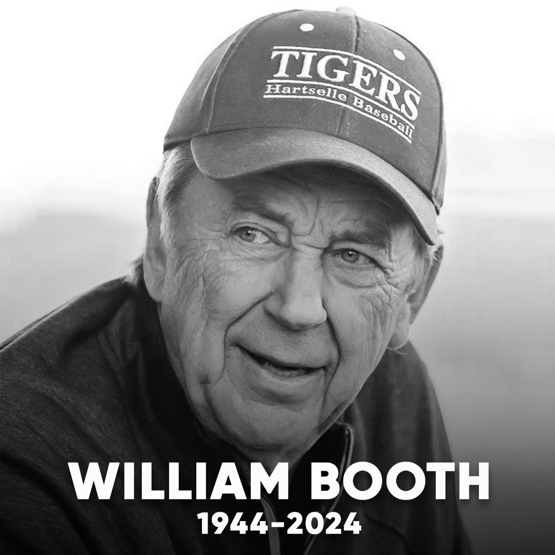 The Alabama Sports Hall of Fame mourns the passing of 2023 Frank 'Pig' House Award recipient William Booth. Booth served 36 years as the head baseball coach at Hartselle High School. His 1,217 career wins is the most in AHSAA history.