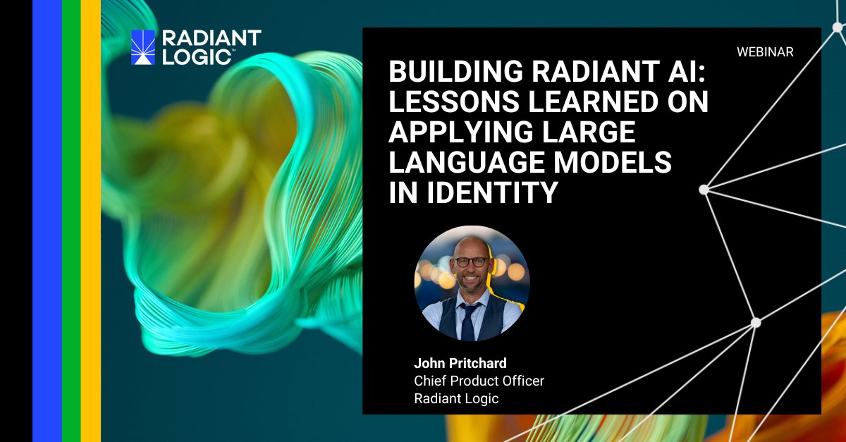 Radiant Logic (@radiantlogic) on Twitter photo 🎤 Hear from our CPO during the live <a href="/Identiverse/">Identiverse</a>, on:
💡 The integration of LLMs to streamline processes and reduce risk management
💡 Real-world applications
💡 Commercial and open source LLM options
💡 Common integration patterns
bit.ly/3QFcwp1 🎤 Hear from our CPO during the live <a href="/Identiverse/">Identiverse</a>, on:
💡 The integration of LLMs to streamline processes and reduce risk management
💡 Real-world applications
💡 Commercial and open source LLM options
💡 Common integration patterns
bit.ly/3QFcwp1