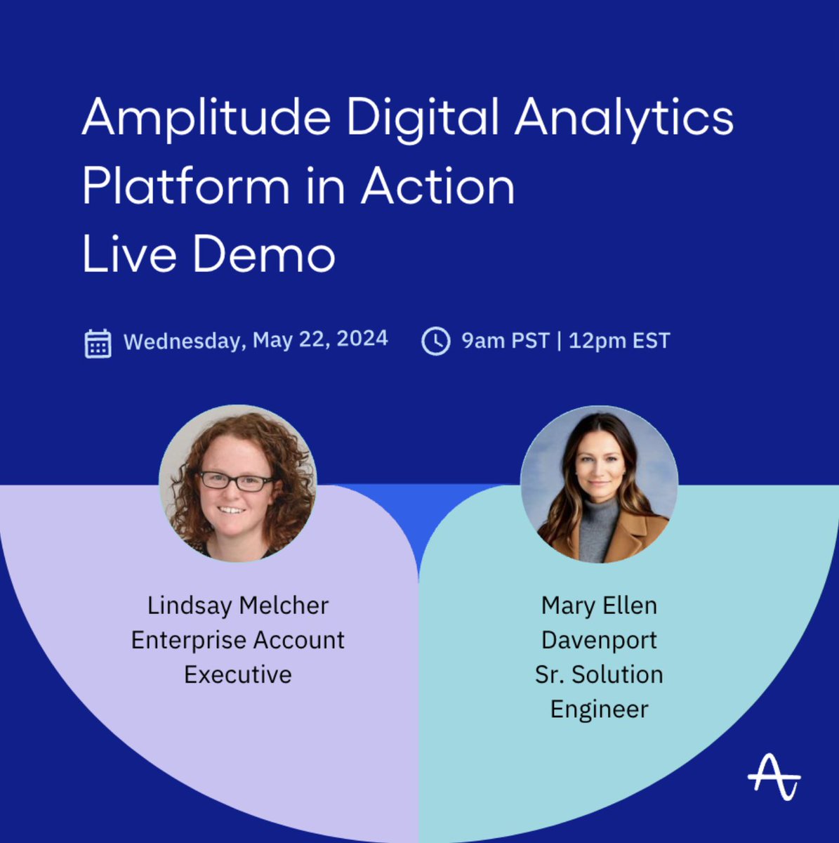 Dive into data 🤿 Join Lindsay Melcher and Mary Ellen Davenport on May 22 for a live demo of the Amplitude Platform: bit.ly/3wMFY5r