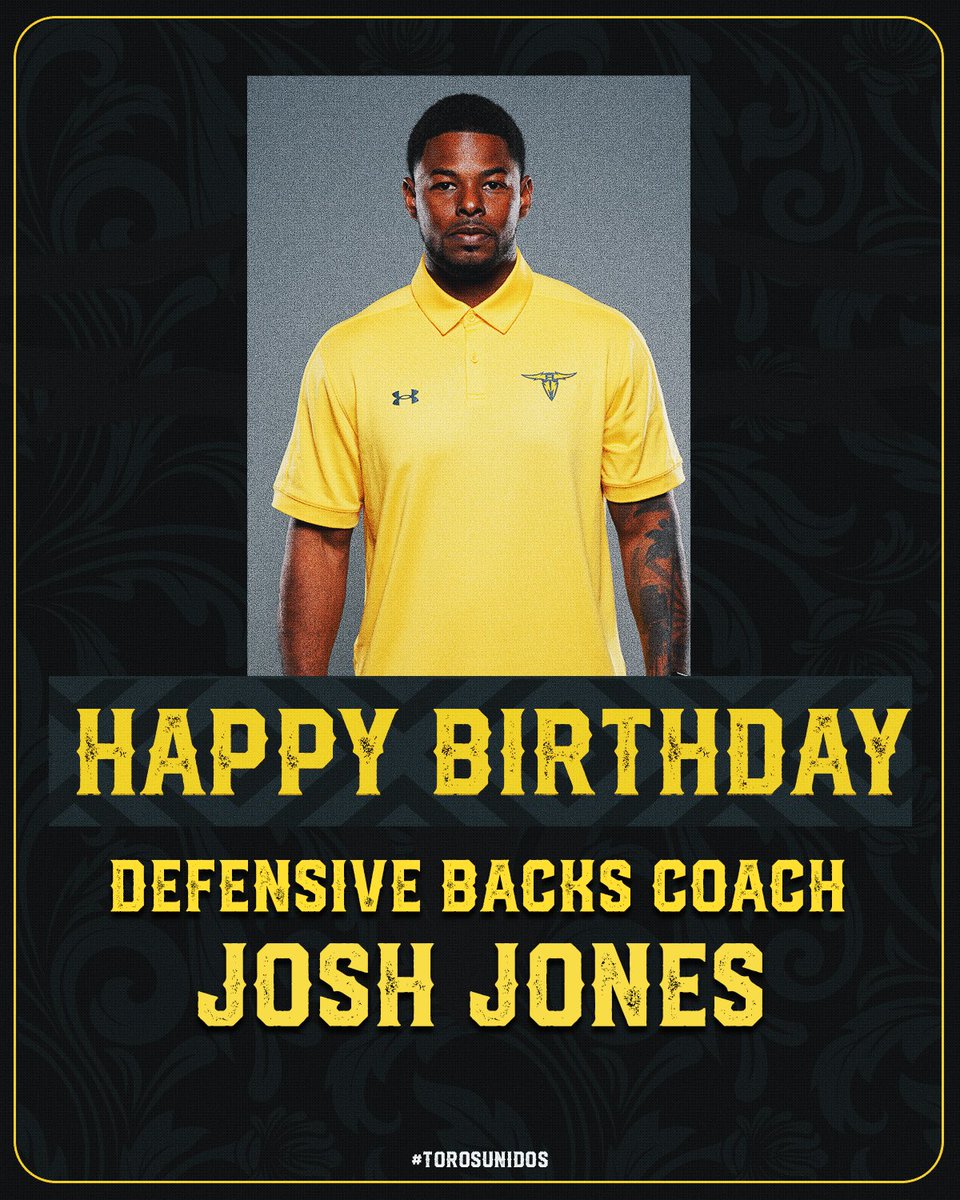 Happy Birthday to our Defensive Backs Coach Josh Jones! Show him some love 🤘 ⬇️ VAMOS!