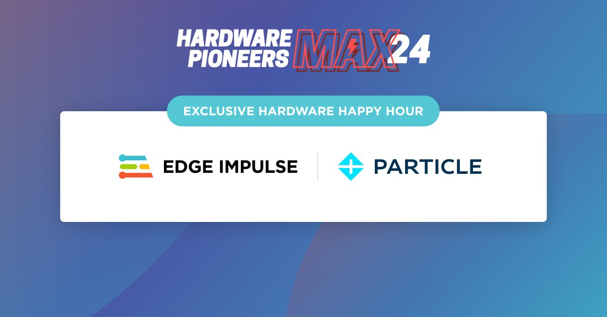 🥂 Are you ready to unwind and network in style? Join us for an exclusive Hardware Happy Hour on May 29th following @HdwPioneers Max 24! We're teaming up with @particle to bring you an unforgettable gathering. Spaces are limited, RSVP today: pages.particle.io/ParticleHappyH…