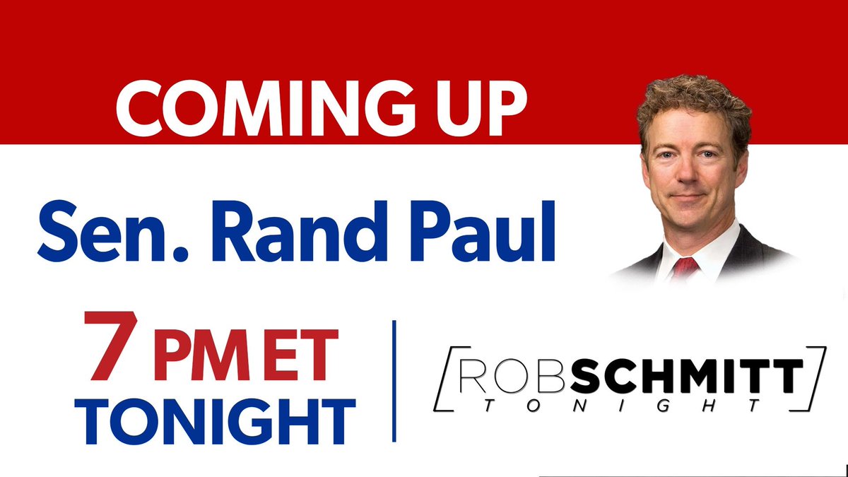 Don't miss me on @NEWSMAX with @SchmittNYC at 7:30 PM ET tonight! newsmaxtv.com/robschmitt
