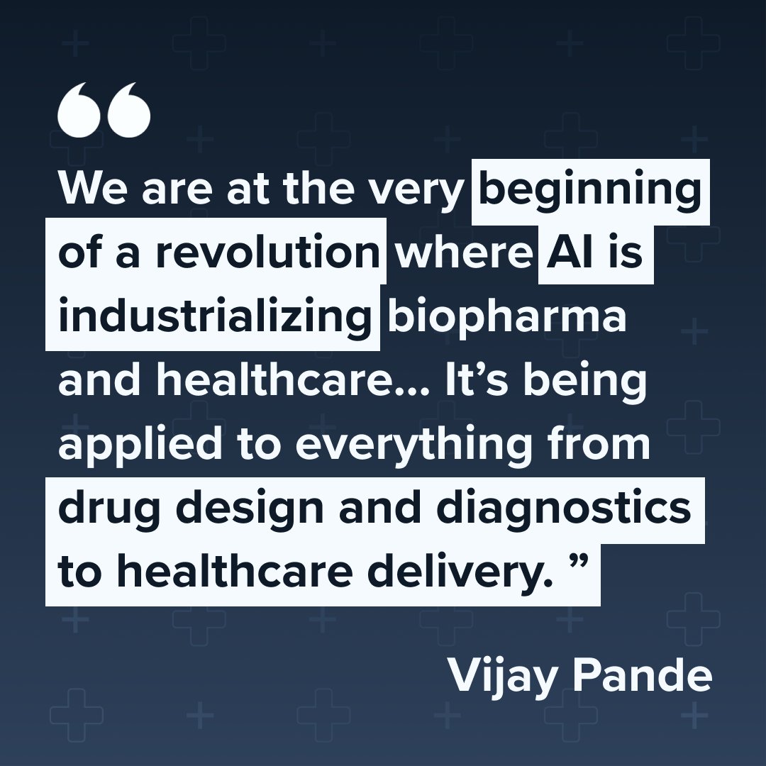 AI is heralding a new era in biopharma & healthcare by replacing costly, labor-intensive processes with efficient, scalable solutions. @vijaypande will explore this transformation alongside Insitro’s @DaphneKoller & Novartis' Derek Lowe at the upcoming #STATBreakthrough Summit