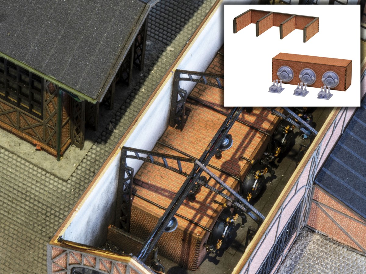 DMToysSpurN's tweet photo. Inneneinrichtung für die Kesselhalle (MU_N-i00076). 3 Dampfkessel mit Zubehör
https://t.co/hNfnfG60Lw
#ModellbahnUnion #SpurN #Ngauge #Modellbahn #鉄道模型 #鉄道 #DMTOYS #DMToysSpurN #modeltrain #modelrailroad #modelrailway #ferromodellismo #trainminiature #railmodel #1160scale https://t.co/YSeAUFKfCz
