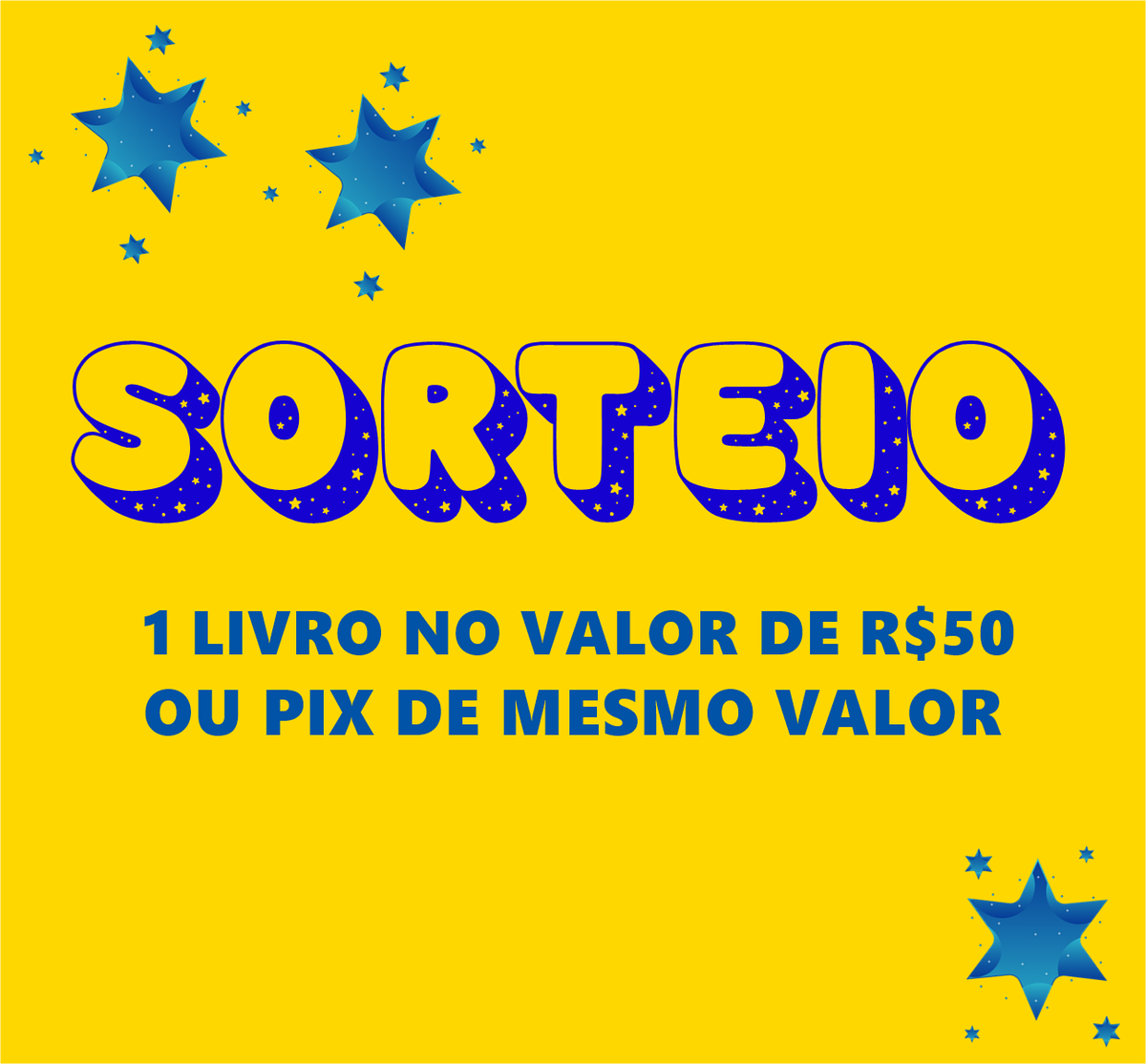 🚨 SORTEIO DE LIVRO ou PIX 🚨 

🏆 Ganhe R$50 em livros da sua wishlist ou R$50 em PIX 💸

Regrinhas do Sorteio: 

• Seguir <a href="/Cupomly/">Cupomly</a>
• Dar RT nesse tweet
• Comente o que você deseja ganhar

🗓️  Resultado dia 05/06

Boa sorte 🍀🍀🍀