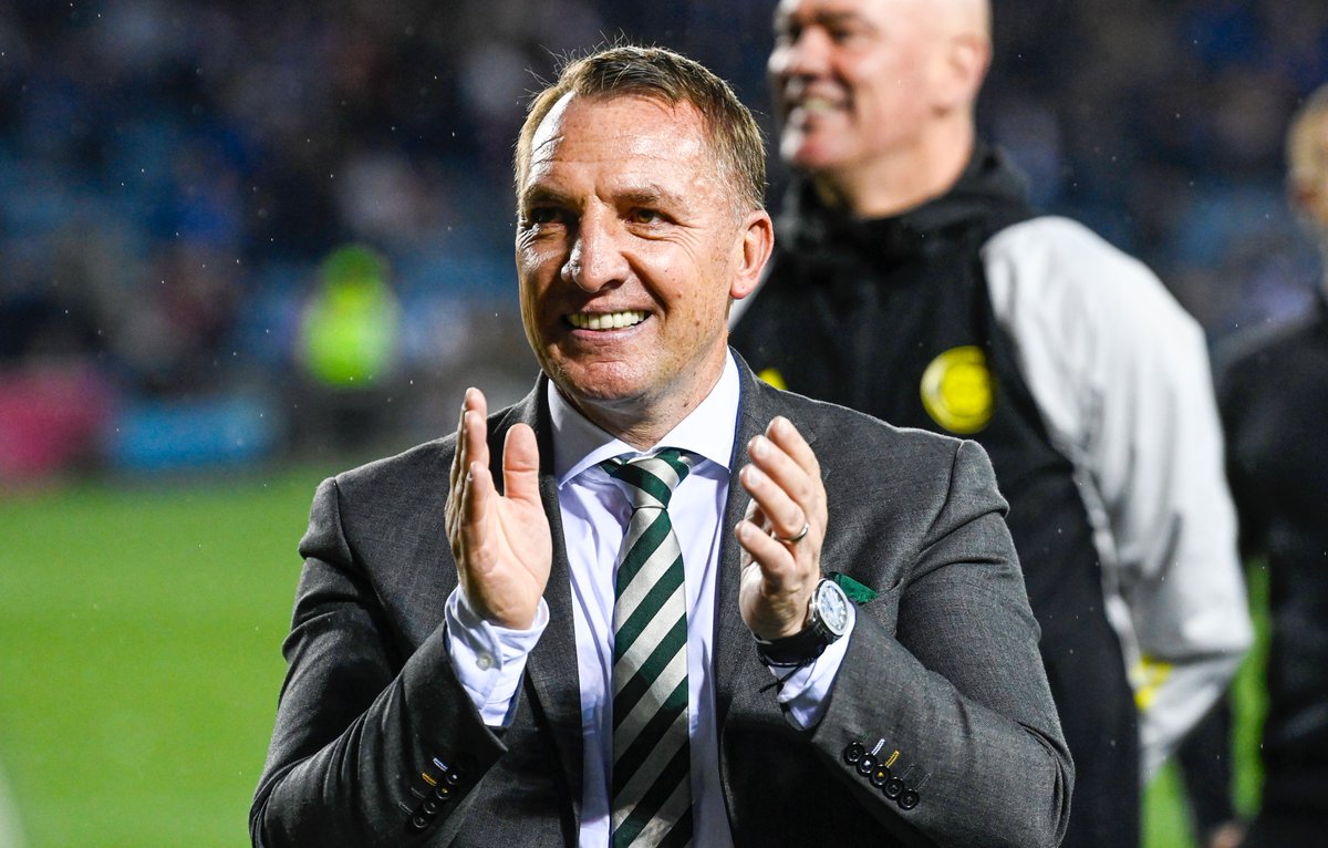 🗣️ 'It felt really good...I thought they'd forgotten my name!' 🗣️ 'I was dreaming of that moment when I was away and hoping it would happen again.' Brendan Rodgers delighted to hear the Celtic fans chant his name after Rugby Park title triumph. #CelticFC | #cinchPrem |
