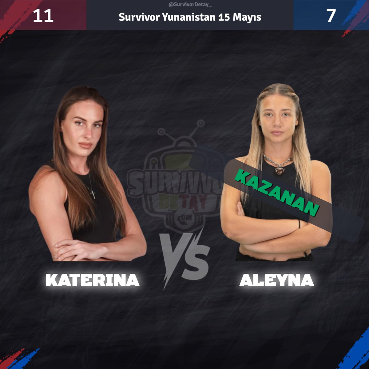 Survivor Yunanistan #15Mayıs
🟥 Katerina
vs.
🟦 Aleyna
#SurvivorAllStar #SurvivorAllStar2024 #Survivor2024AllStar #Survivor2024 #Survivor #survivorekstra #SurvivorTürkiye #SurvivorGR