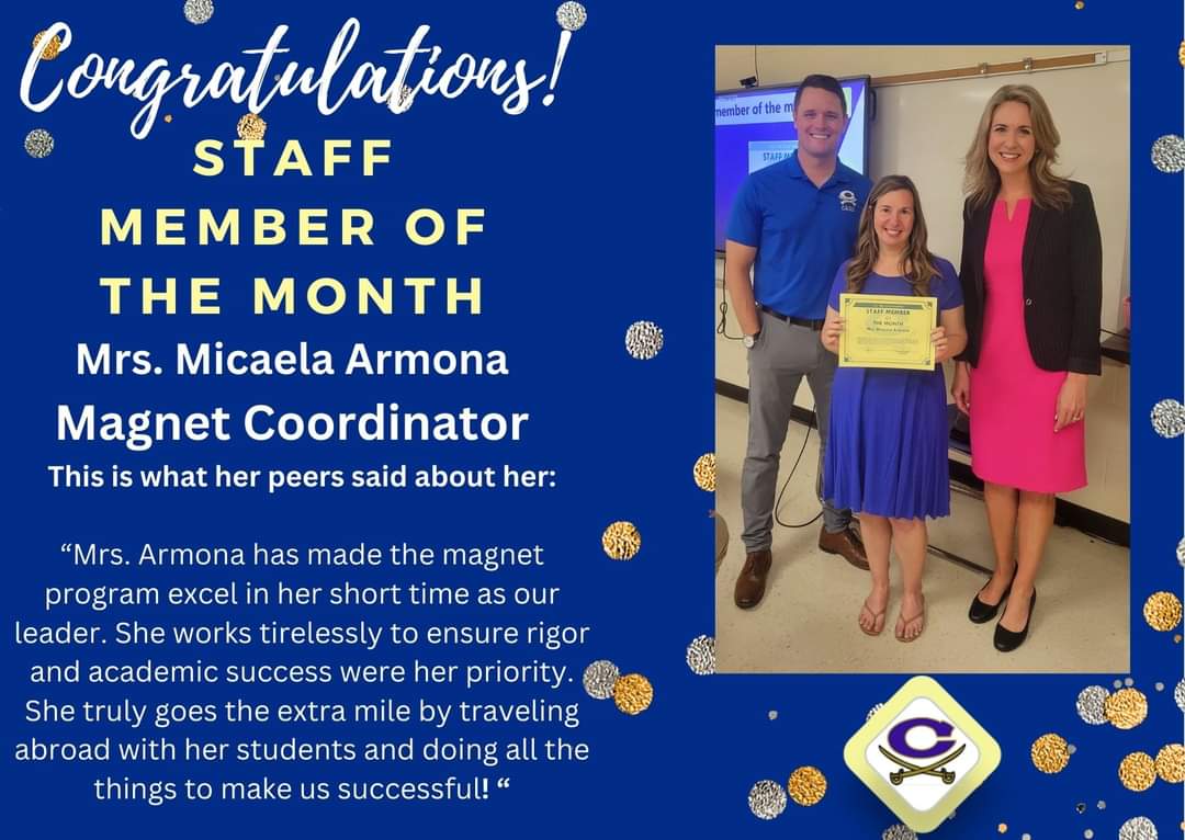 CassHighSchool (@casshsga) on Twitter photo CONGRATULATIONS STAFF MEMBER OF THE MONTH- Mrs. Armona Magnet Coordinator! <a href="/bartowschools/">Bartow Schools</a> <a href="/PrincipalRevard/">Steve Revard</a> <a href="/JenniferLSuarez/">Jennifer L. Suárez</a> CONGRATULATIONS STAFF MEMBER OF THE MONTH- Mrs. Armona Magnet Coordinator! <a href="/bartowschools/">Bartow Schools</a> <a href="/PrincipalRevard/">Steve Revard</a> <a href="/JenniferLSuarez/">Jennifer L. Suárez</a>