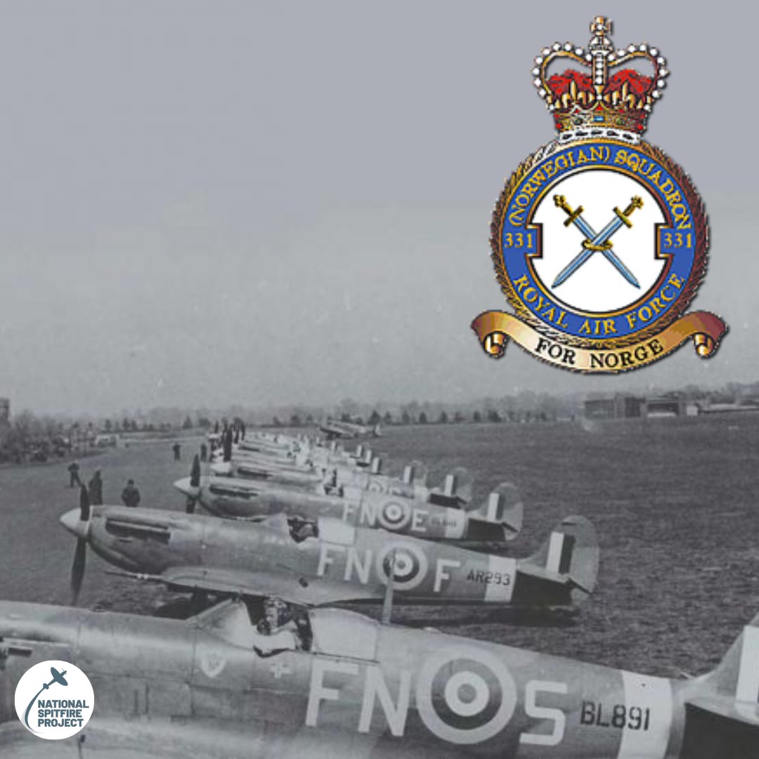 To mark Norwegian National Day, today's #fridayfact gives a nod to 331 Squadron, the RAF's 1st Norwegian fighter squadron, whose crest consisted of a Norwegian Viking sword & a British sword in saltire, bound together with a ring — symbolising the friendship between Norway & GB.