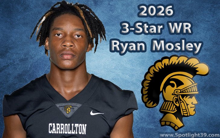 Spotlight39_Pod's tweet photo. 🏈 FEATURE ARTICLE 🏈
Meet 3-Star WR Ryan Mosley from Carrollton HS (GA)!
From football glory to community leadership, he's a force to be reckoned with.
He currently holds multiple D1 offers.
📰: https://t.co/iG6ZRiIvw6 https://t.co/9FOkHmA0Ba