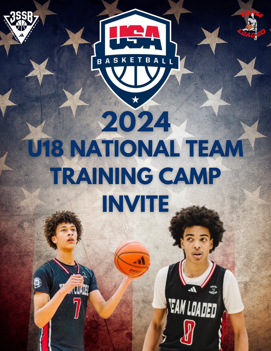 Big shoutout to our @TeamLoadedBBall players, Nate Ament and Mikel Brown Jr, who have been invited to the 2024 USA U18 National Team Training Camp 🇺🇸 Super proud of you guys 🫡 @usabasketball