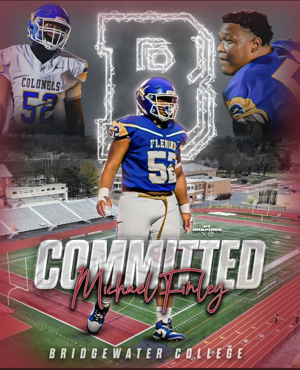Nick Leftwich (@coachnleftwich) on Twitter photo Congratulations to #52, Mike Finley on his commitment to continue his academic and athletic career at Bridgewater College! We are very excited about his commitment and the future he has in front of him!
1-0
ATTITUDE
#FlemingFootball Congratulations to #52, Mike Finley on his commitment to continue his academic and athletic career at Bridgewater College! We are very excited about his commitment and the future he has in front of him!
1-0
ATTITUDE
#FlemingFootball