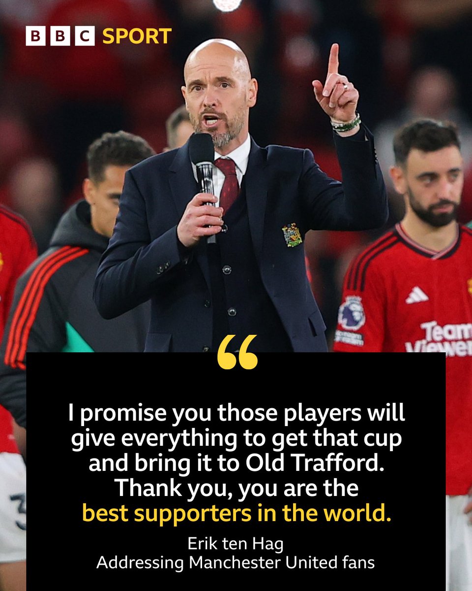 A big message to Manchester United fans from Erik ten Hag. #MUFC