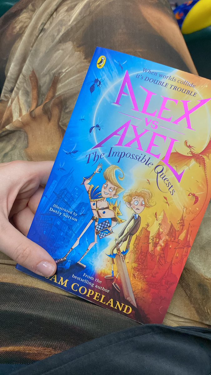 I just finished the brilliant ALEX VS AXEL: THE IMPOSSIBLE QUESTS by @stubbleagent from @PuffinBooks. Wonderful, hilarious and heart-wrenching, I adored it!