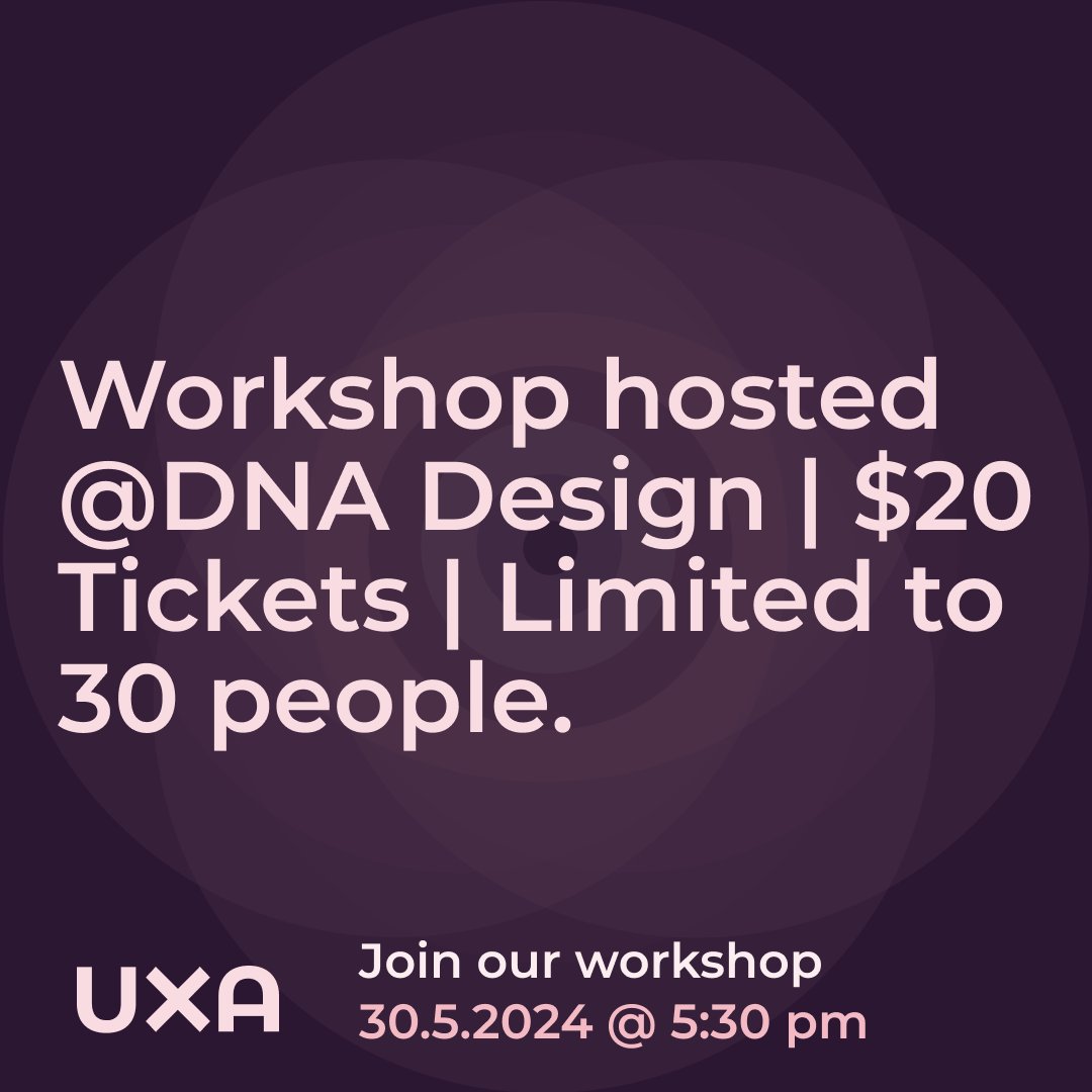 👋Hey UXers! Join us on the 30th of May at DNA Design for a collaborative workshop on Designing Experiences with an Ecological Mindset. 
🎟️Get your tickets from Humanitix $20 NZD.  events.humanitix.com/workshop-ux-de…