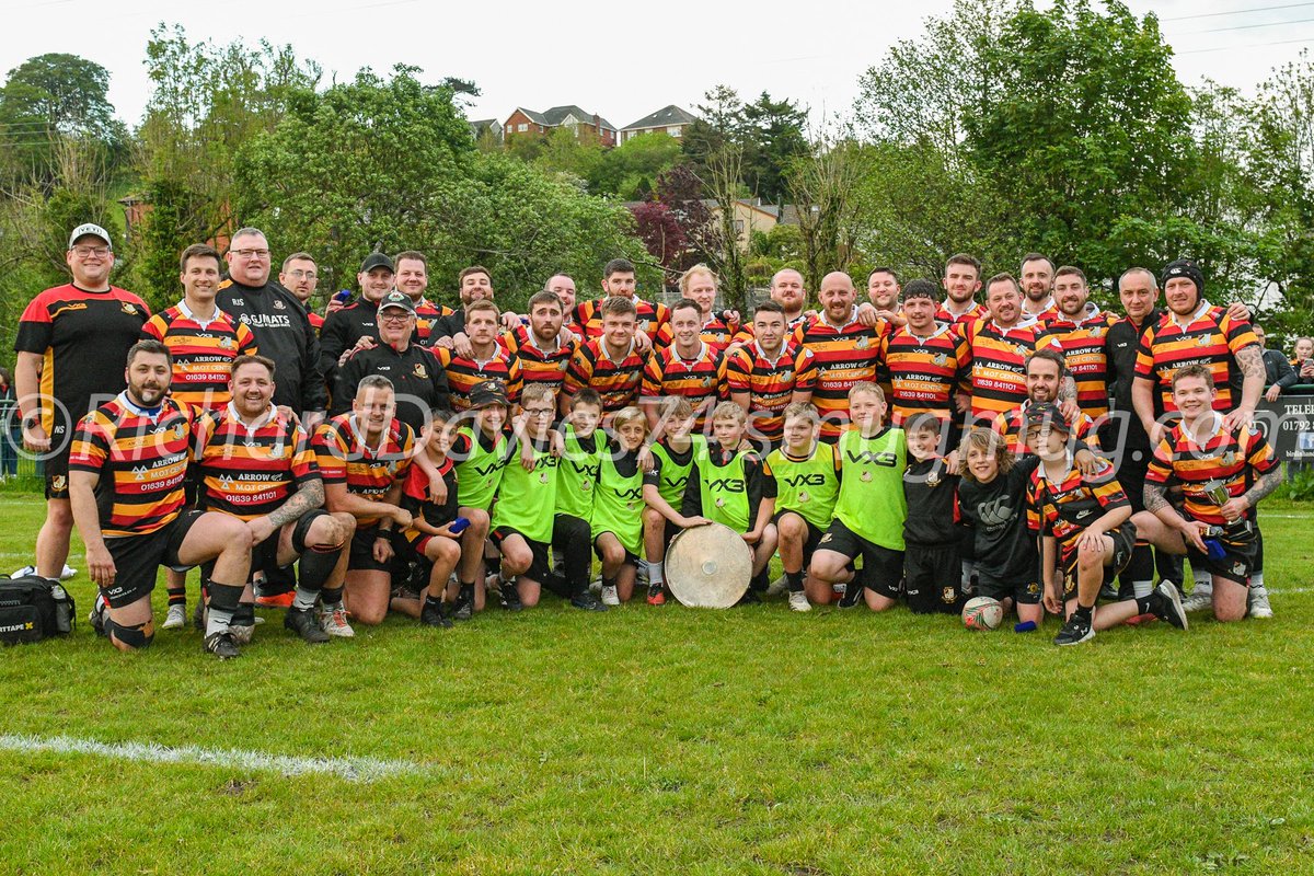 And we end what’s been a phenomenal season for all involved with the club with a hard fought 30-28 win against a very good Laugharne RFC team in the West Wales Plate final. Thanks to @yrhendy2 and @wwrugby for tonight 👏👏👏