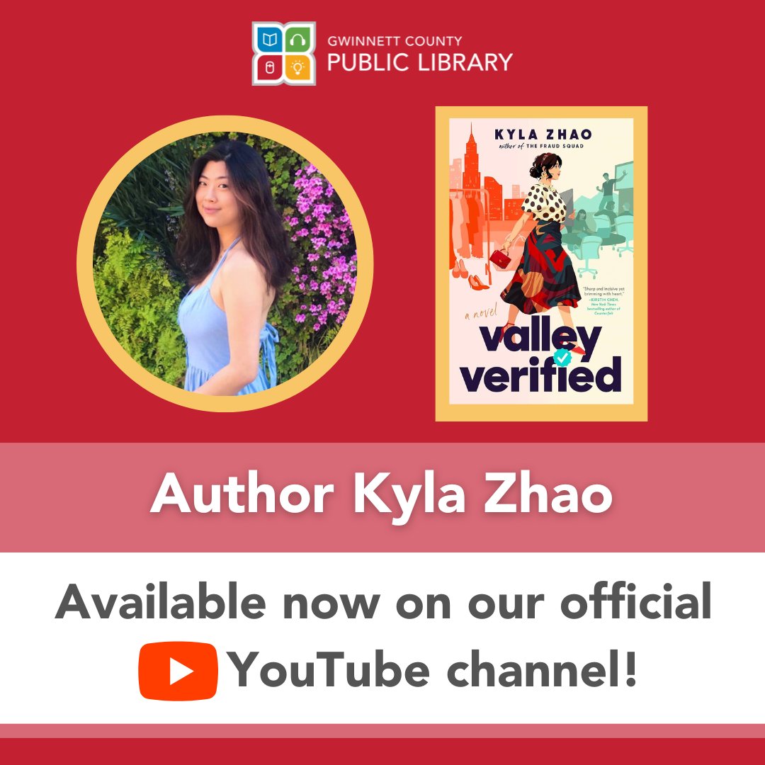 Dive into the captivating world of Kyla Zhao's romance novel, 'Valley Verified.' A page-turning tale of fashion, tech, and an unraveling future as a fashionista turns into a tech queen. Watch the full video here: youtube.com/@GwinnettCount…
#Gwinnett #AuthorTalk