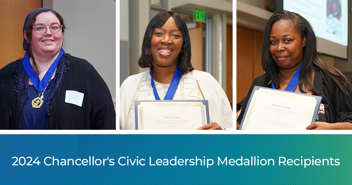 Honoring Remarkable Leaders: Saffron, Tara and Shaniqua received the Chancellor’s Civic Leadership Medallion for their outstanding contributions to their communities. riosalado.edu/news/2024/chan… #CivicEngagement #Leadership #CommunityService @theNSLS @PHITHETAKAPPA