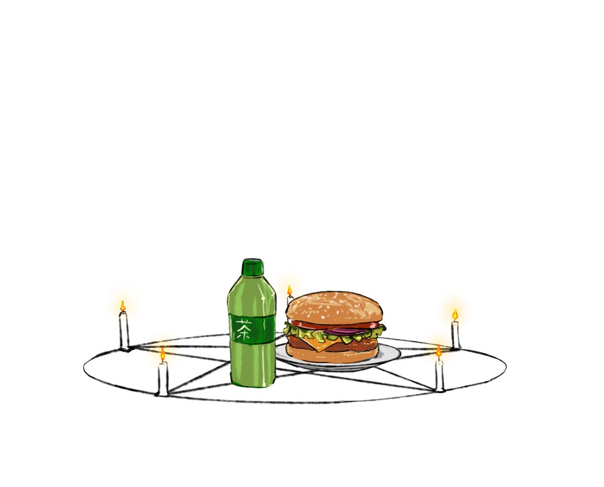 simple background white background food no humans plate candle magic circle  illustration images