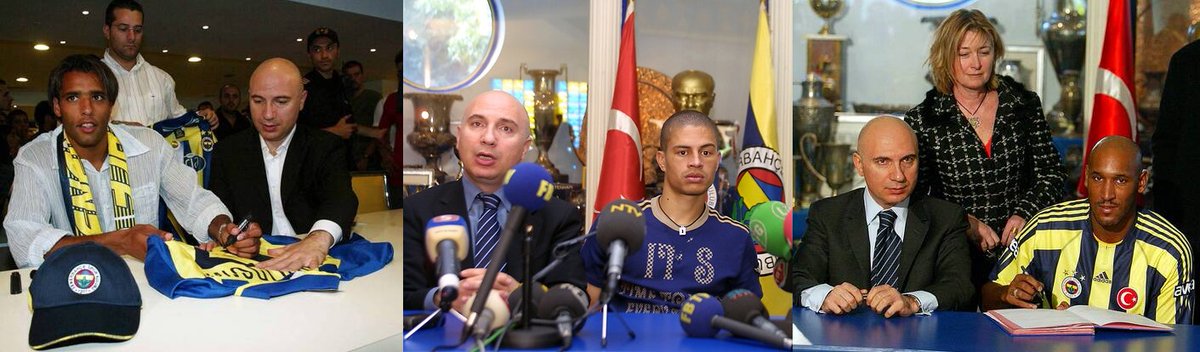 🏆 3 Yıldız, 2 Şampiyonluk! #Fenerbahçe ✍️ Pierre van Hooijdonk (2003/04) ✍️ Alex de Souza (2004/05) ✍️ Nicolas Anelka (2004/05) 👤 Hakan Bilal Kutlualp