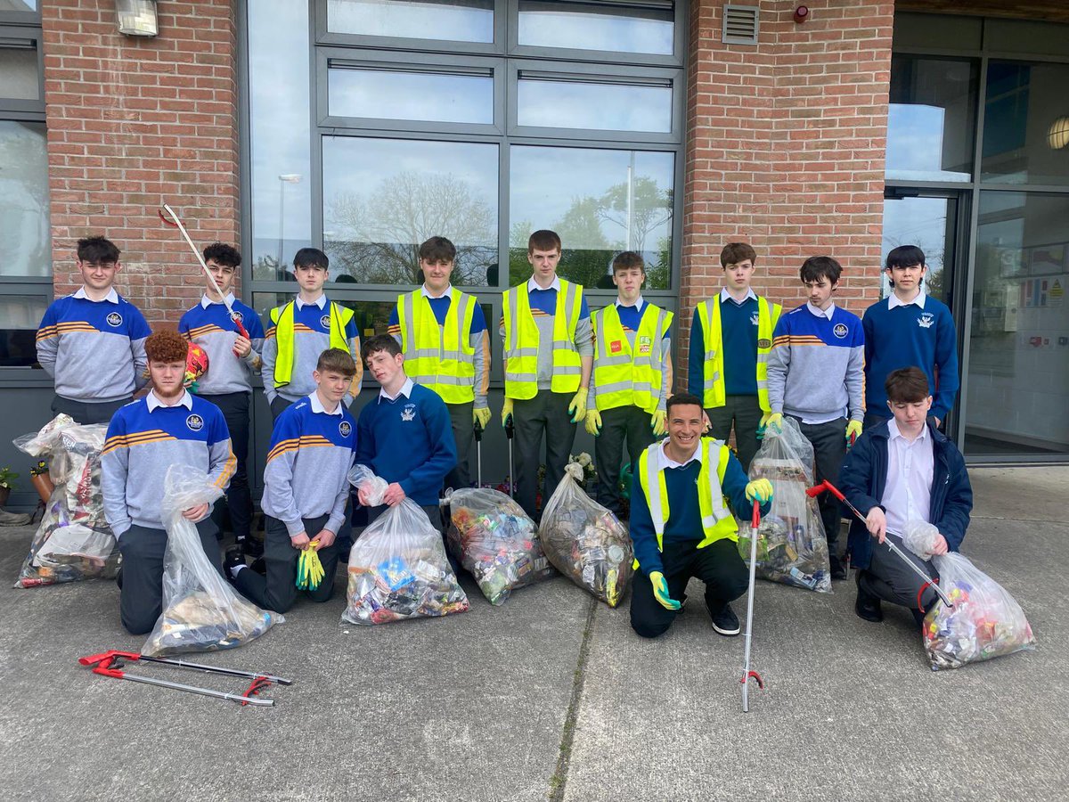 Well done to the TYs for cleaning up our beautiful village. We are so lucky to be located in such a scenic area &amp; as a school we regularly remind the students to respect &amp; be grateful for our community. Thanks to <a href="/wexfordcoco/">Wexford County Council</a> for supporting our clean up! #adamstown #community